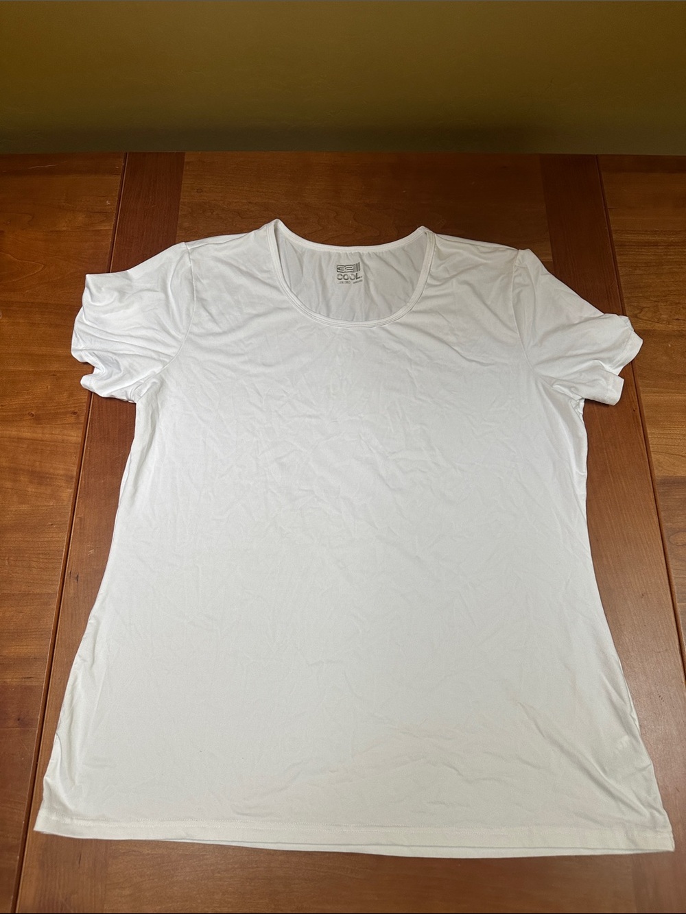 32 Degrees White Scoop Neck Short Sleeve Tee XXL